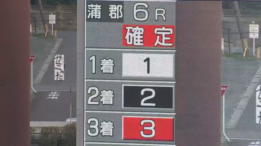 ボートレース蒲郡にて「ガミった」の垂れ幕を掲げる集団が現る